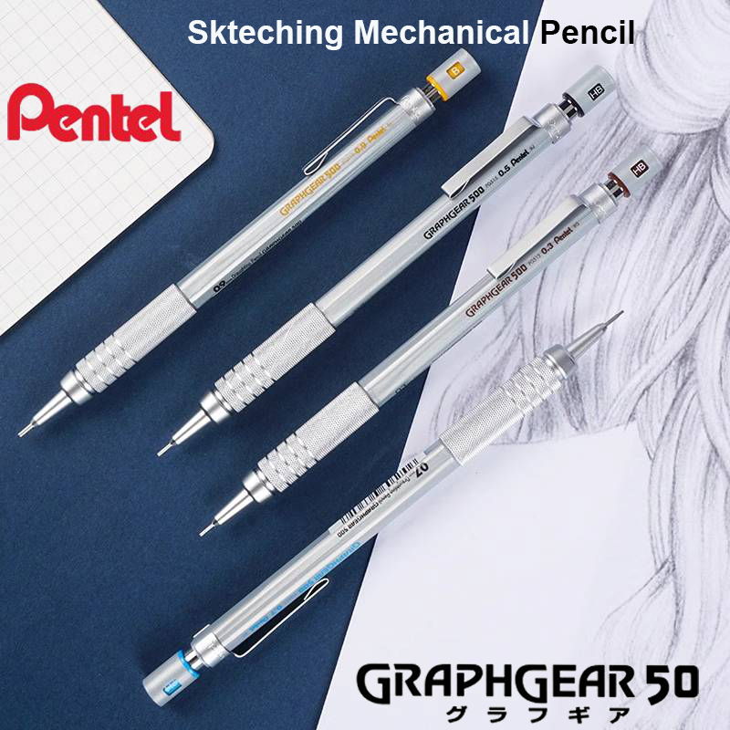 Pentel Pen Graphgear - Pentel Mechanical Pencil GraphGear 500 Non-Breakable