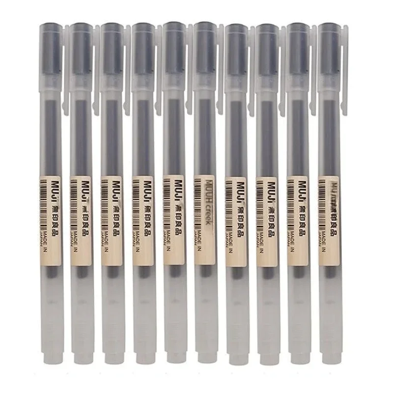 6/8Pcs/Set MUJIs Gel Pen Black - đánh giá và giá Muji Stationery Gel Pen