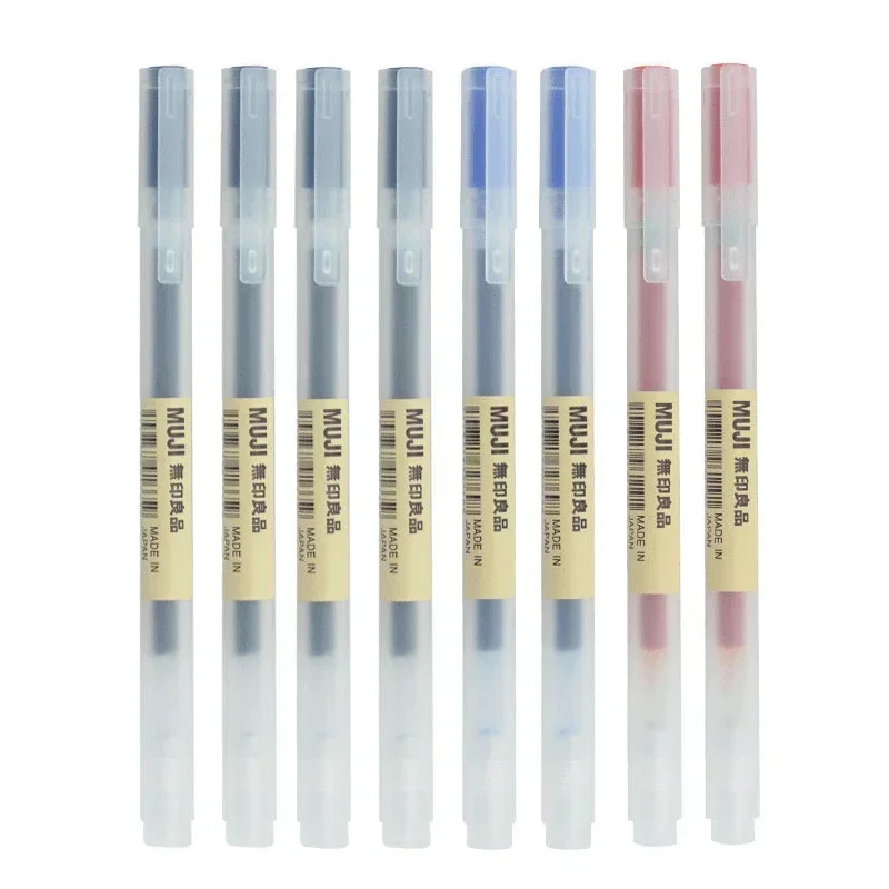 6/8Pcs/Set MUJIs Gel Pen Black - đánh giá và giá Muji Stationery Gel Pen
