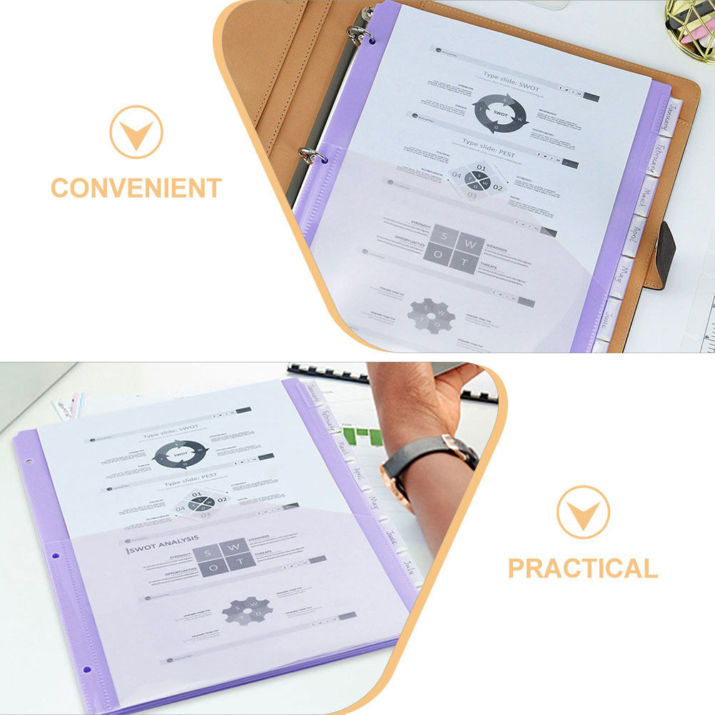 2Sets Transparent PP A4 Binder - đánh giá và giá Tab Divider A4