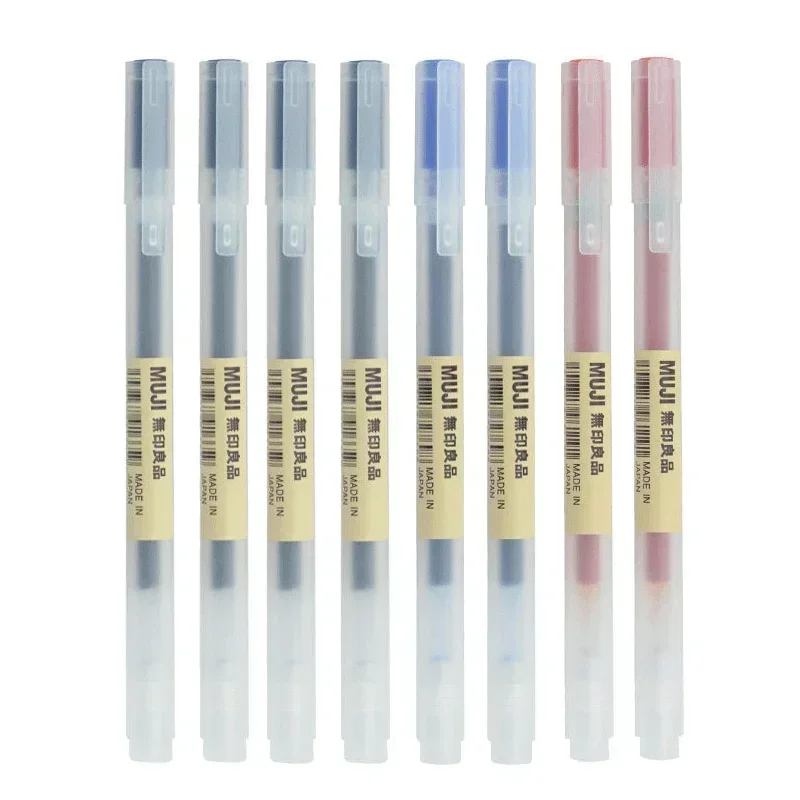 6/8Pcs/Set MUJIs Gel Pen Black - đánh giá và giá Muji Stationery Gel Pen