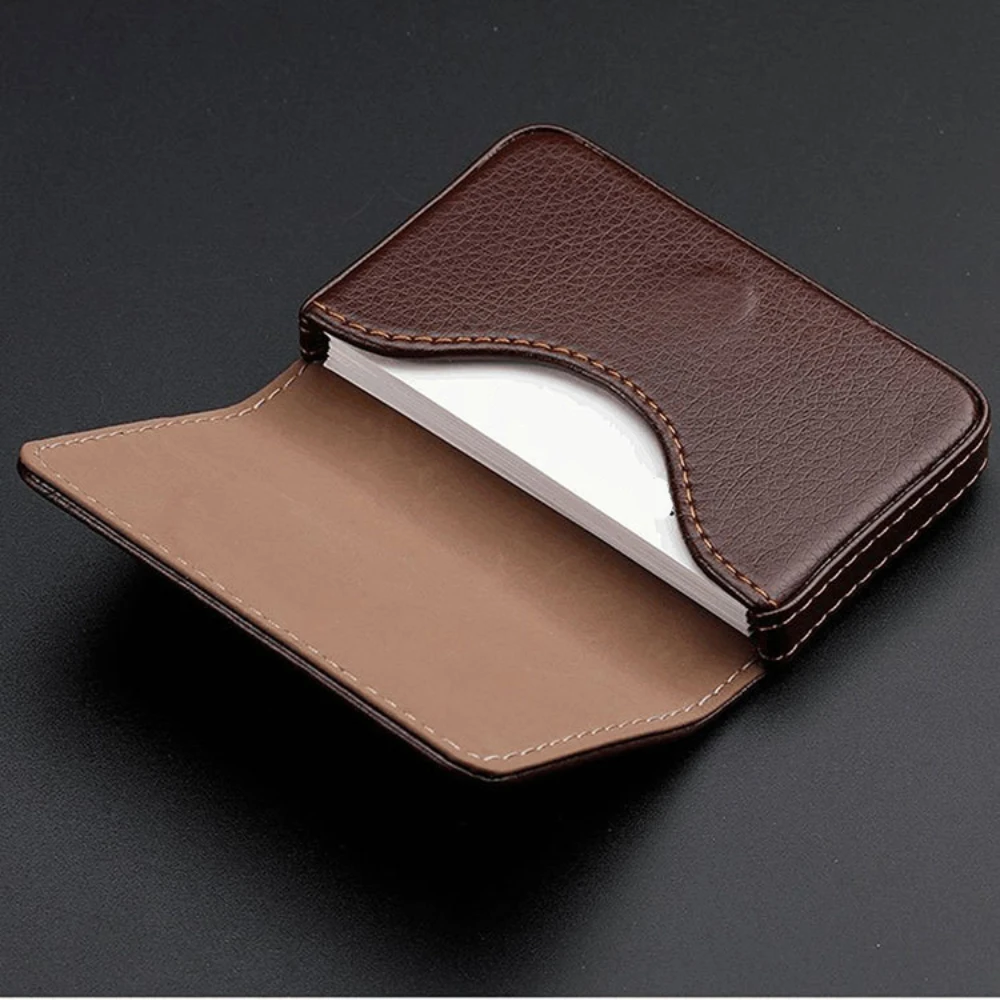Sized Stitched PU Leather Cred - đánh giá và giá Index Card Holder