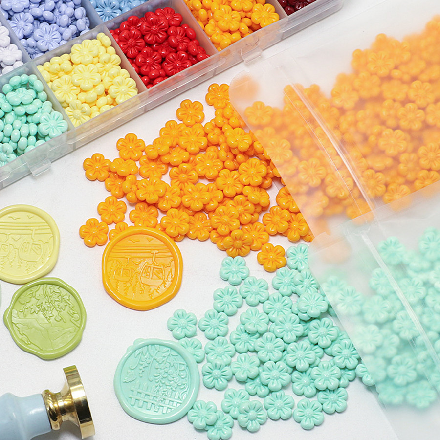 150Pcs/bag Flower-Shaped Seali - đánh giá và giá Wax Seal Stamp Set
