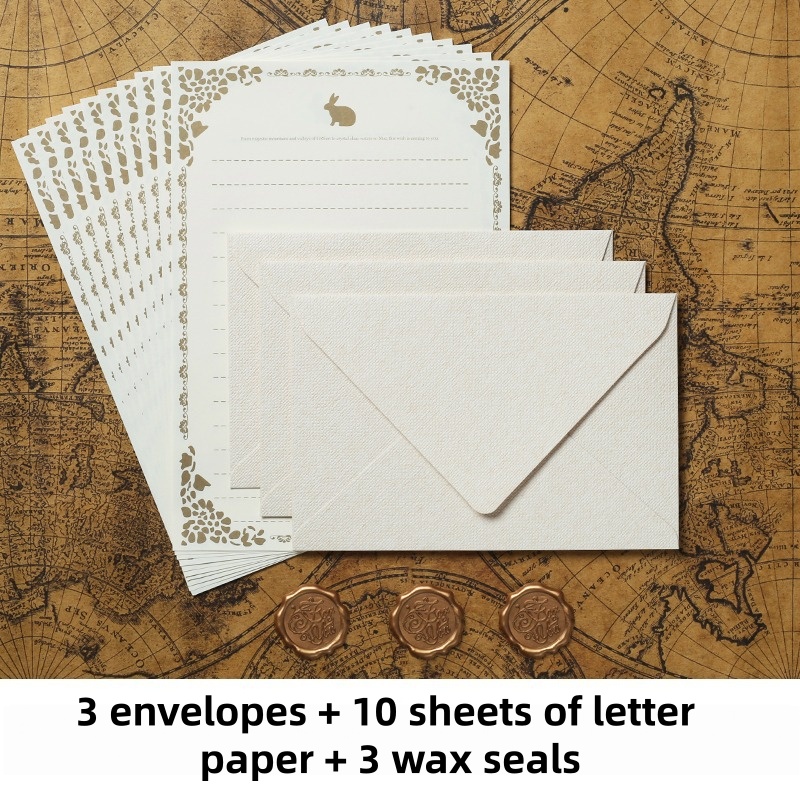 16PCS Vintage Linen Envelopes  - đánh giá và giá Wax Seal Stamp Set