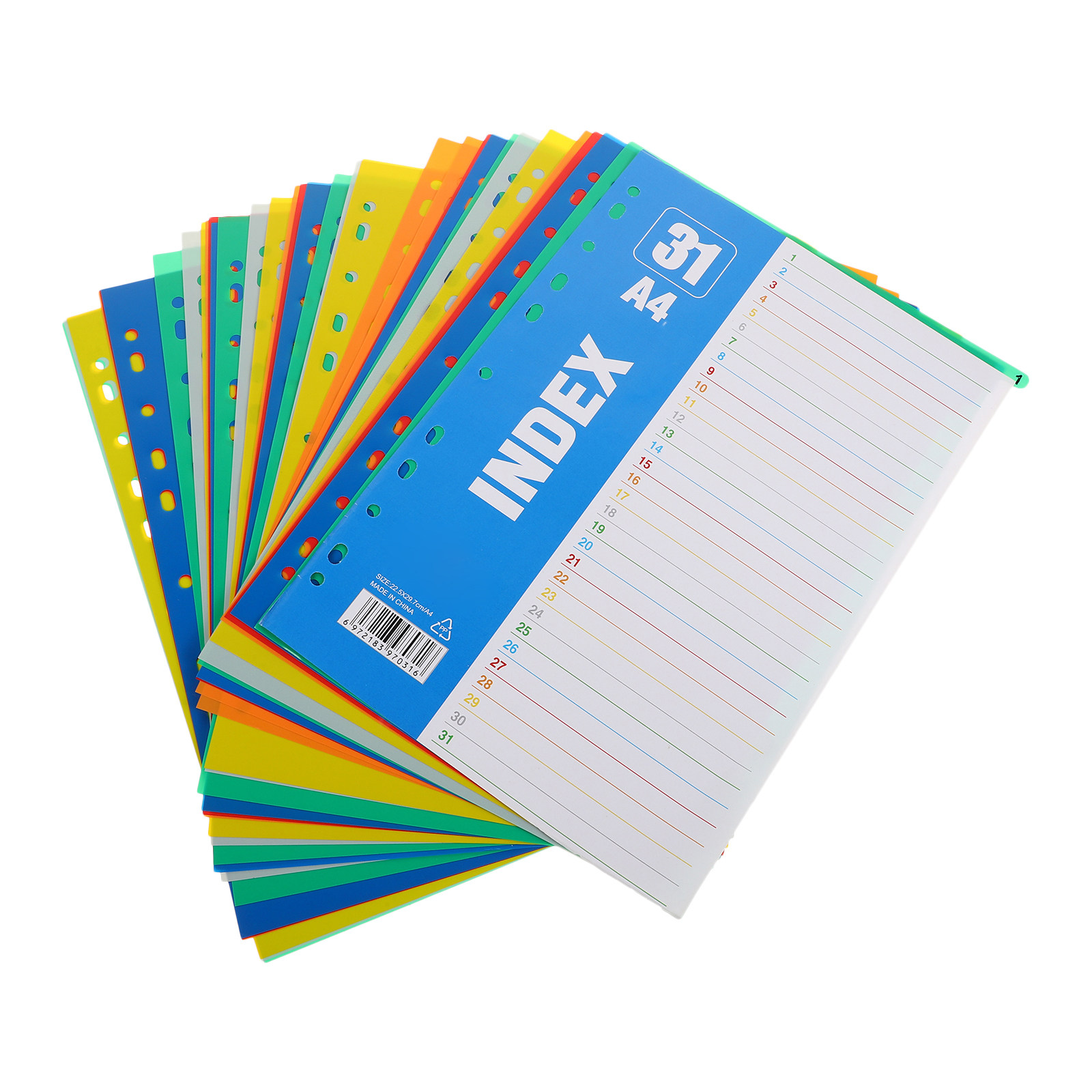 1Set A4 11-Hole Plastic Index  - đánh giá và giá Tab Divider A4