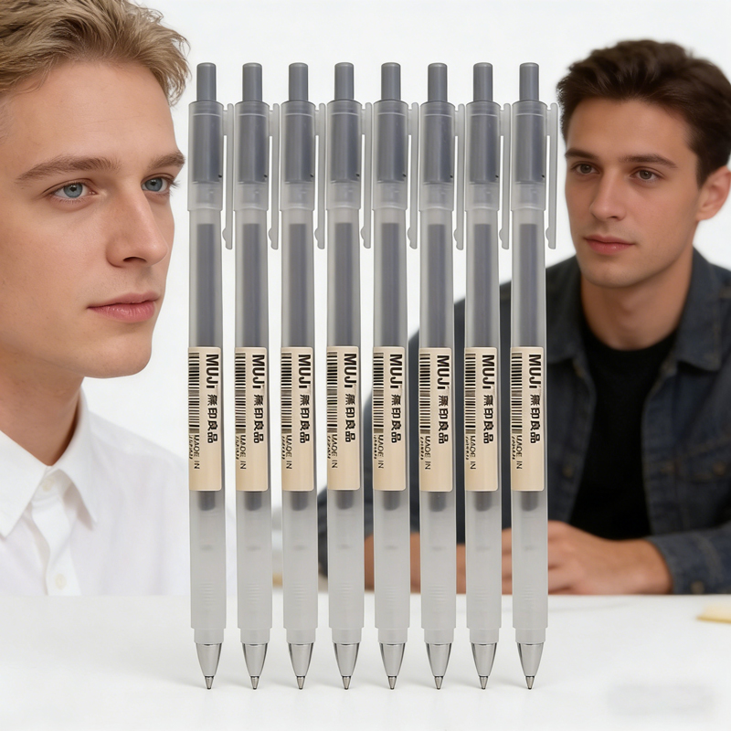 6/8Pcs MUJIs Ballpoint Pen Set - đánh giá và giá Muji Stationery Gel Pen