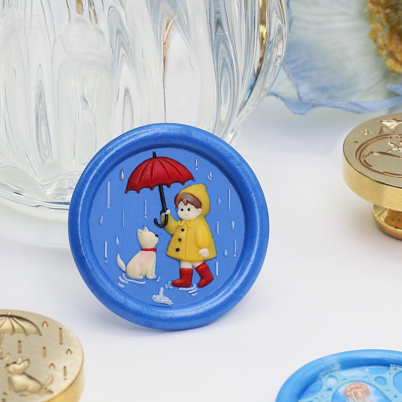 Water Flower Relief Series Wax - đánh giá và giá Wax Seal Stamp Set