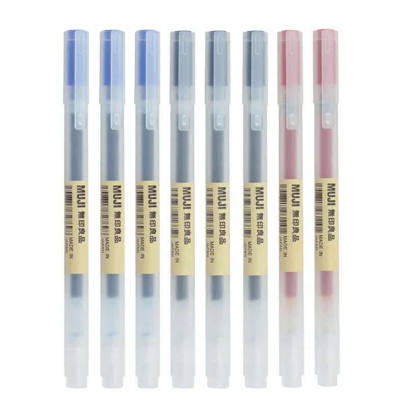 3-6Pcs/Set 0.38mm Kawaii MUJIs - đánh giá và giá Muji Stationery Gel Pen