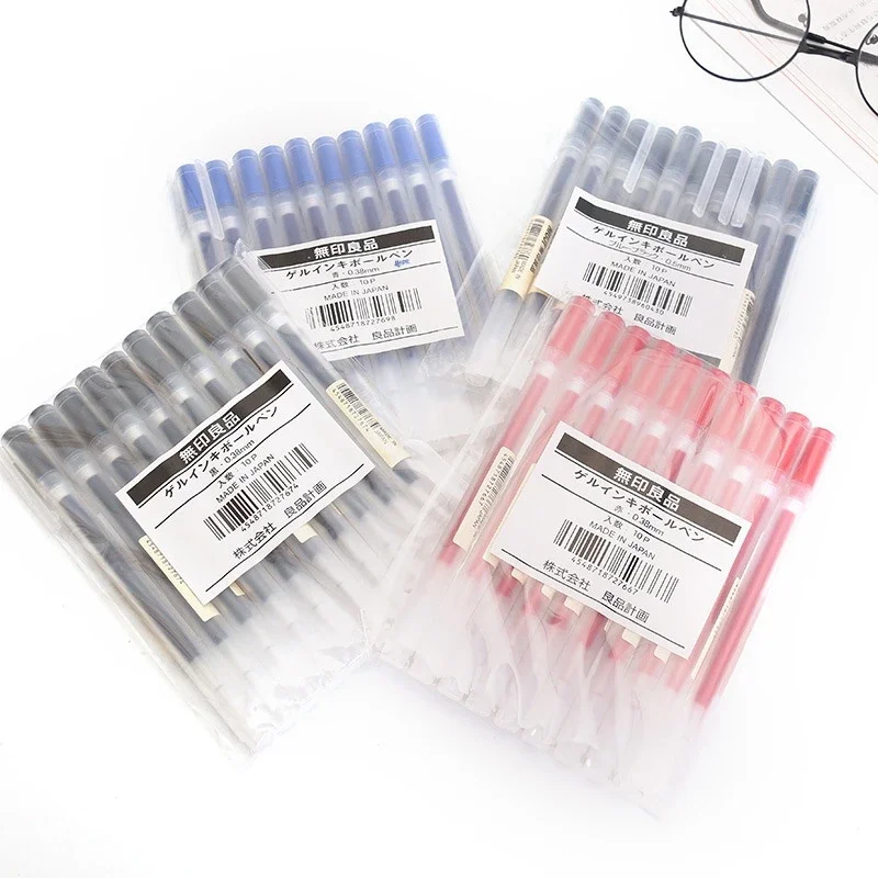 10-30Pcs/Set 0.38/0.5mm Gel pe - đánh giá và giá Muji Stationery Gel Pen