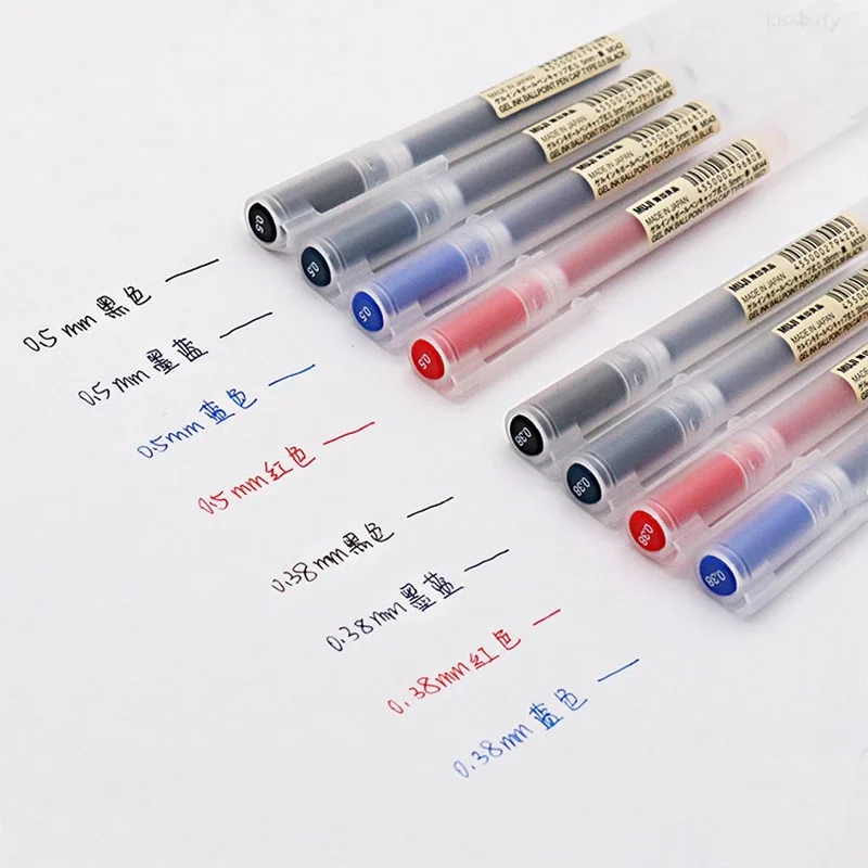 10-30Pcs/Set 0.38/0.5mm Gel pe - đánh giá và giá Muji Stationery Gel Pen