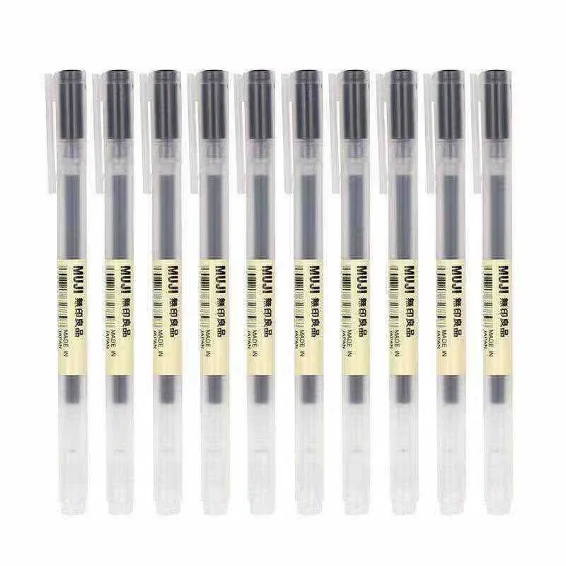 10-30Pcs/Set 0.38/0.5mm Gel pe - đánh giá và giá Muji Stationery Gel Pen
