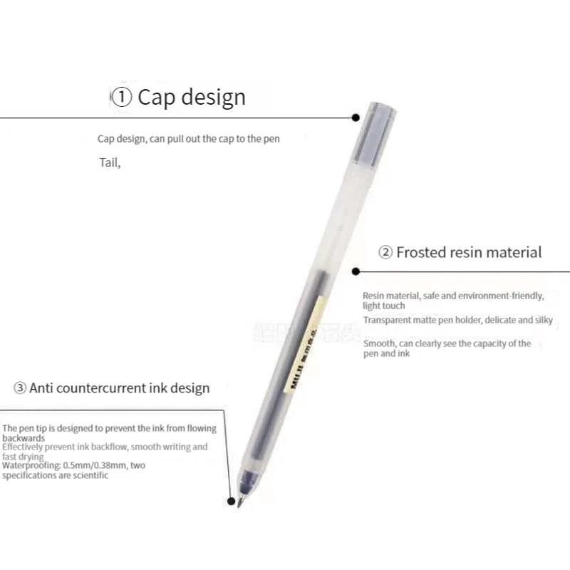6/8Pcs/Set Kawaii MUJIs Gel Pe - đánh giá và giá Muji Stationery Gel Pen