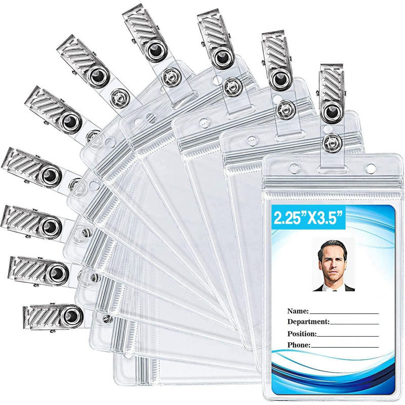 ID card holder with metal badg - đánh giá và giá Index Card Holder
