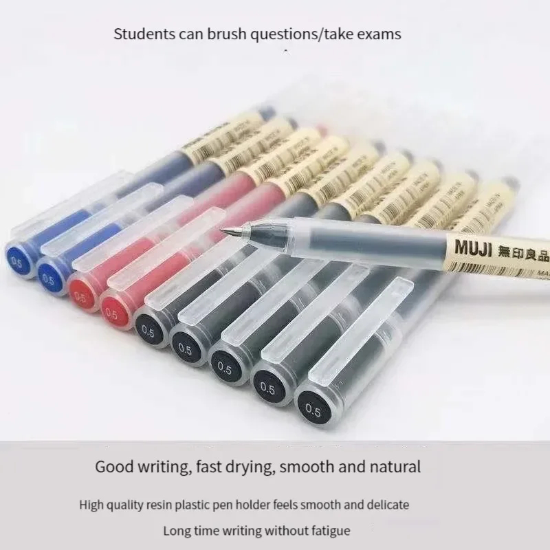 lovely  MUJIs Gel Pen Black/Re - đánh giá và giá Muji Stationery Gel Pen