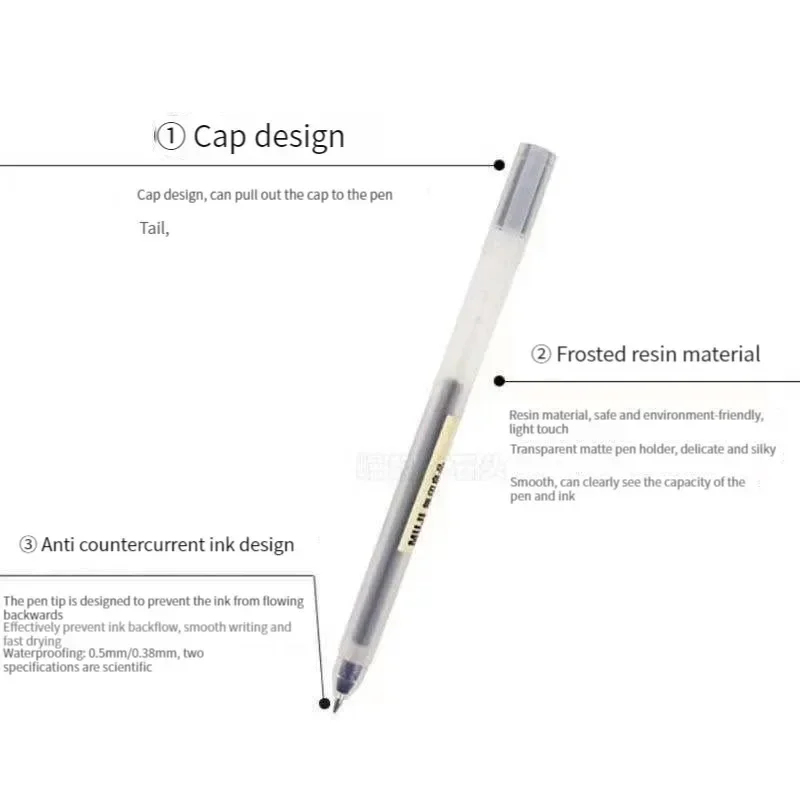lovely  MUJIs Gel Pen Black/Re - đánh giá và giá Muji Stationery Gel Pen