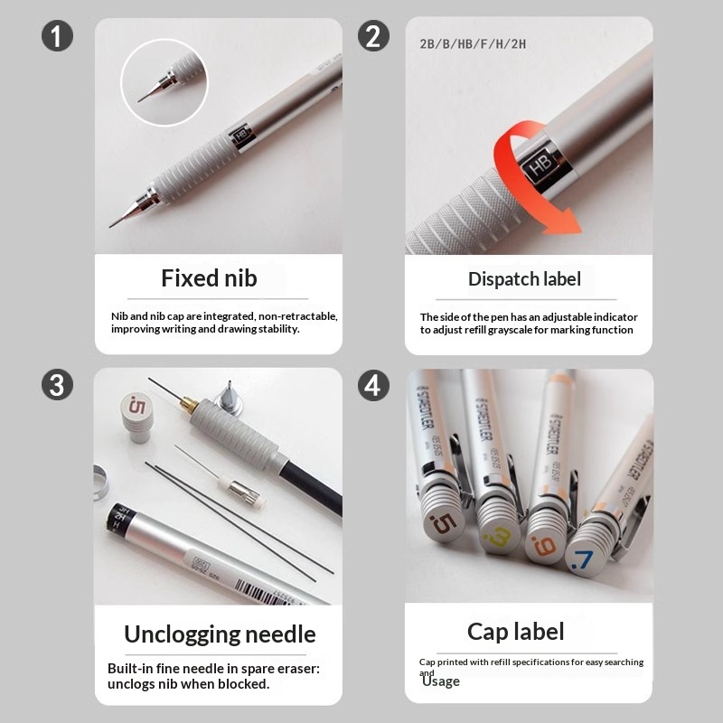 Staedtler 925 Full Metal Draft - đánh giá và giá Mechanical Pencil 0.3