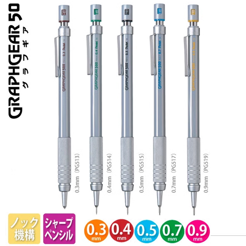 Pentel Mechanical Pencil Graph - đánh giá và giá Pentel Pen Graphgear