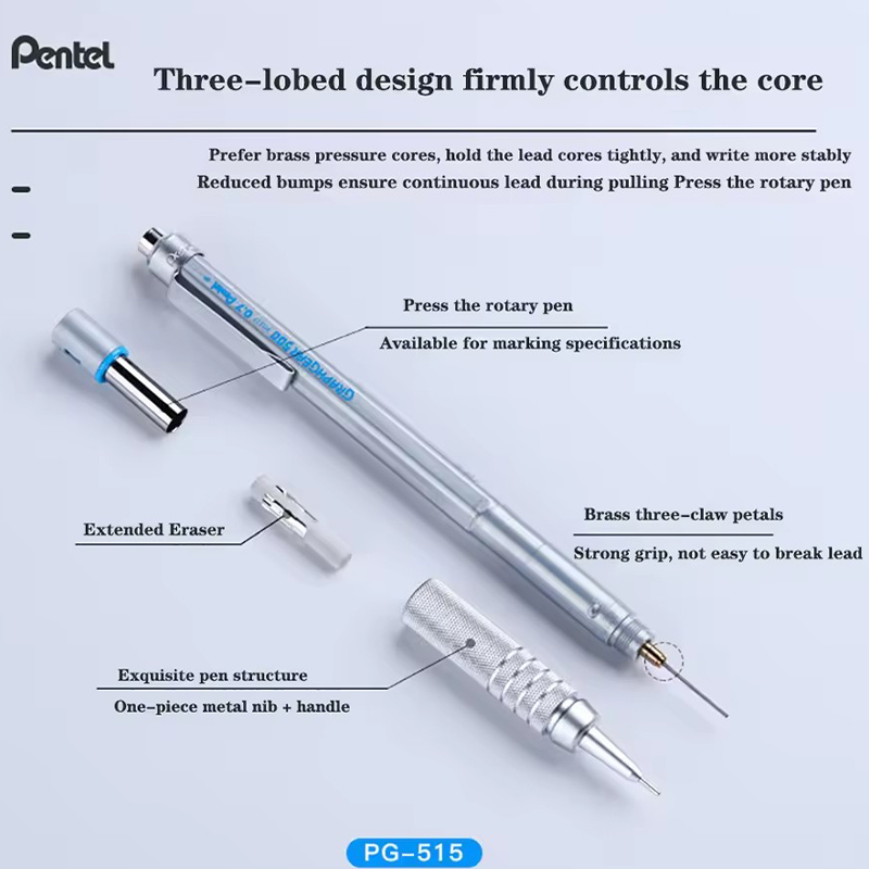 Pentel Mechanical Pencil Graph - đánh giá và giá Pentel Pen Graphgear