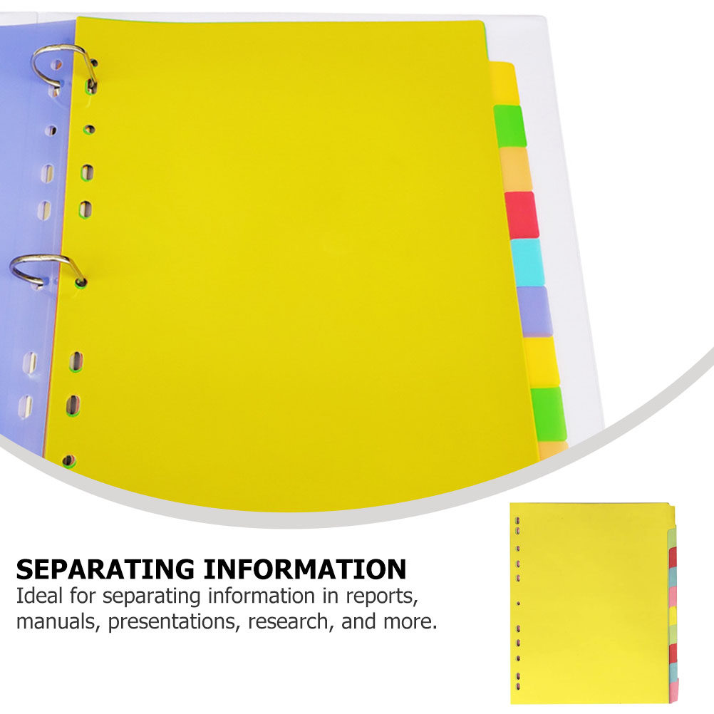 12Pcs A4 Index Dividers 11 Hol - đánh giá và giá Tab Divider A4