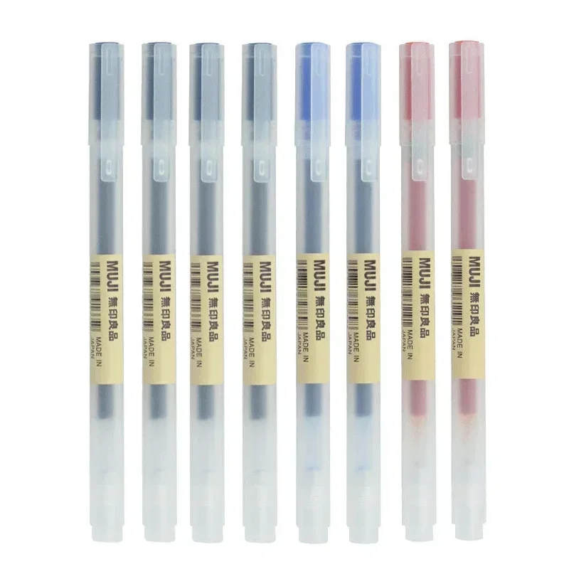 6/8Pcs/Set MUJIs Gel Pen Black - đánh giá và giá Muji Stationery Gel Pen