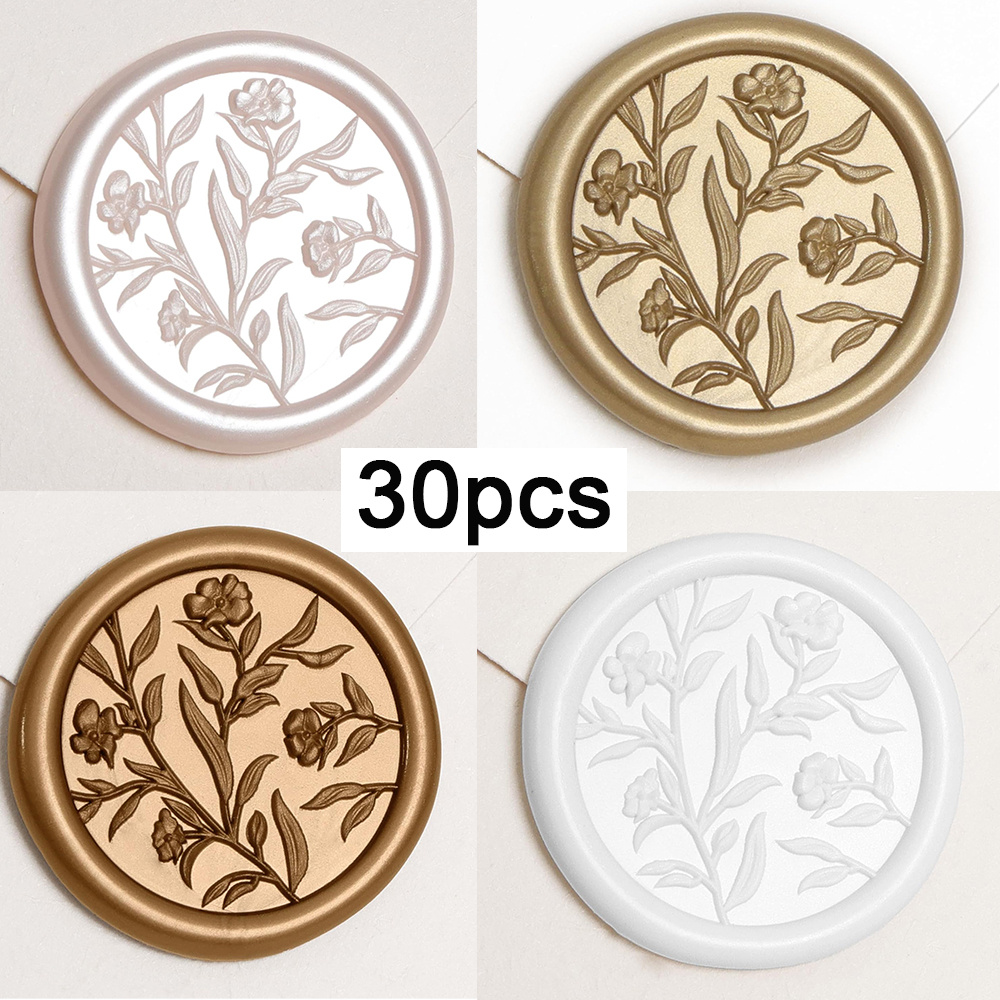 Wax Seal Stickers - 3D Floral  - đánh giá và giá Wax Seal Stamp Set