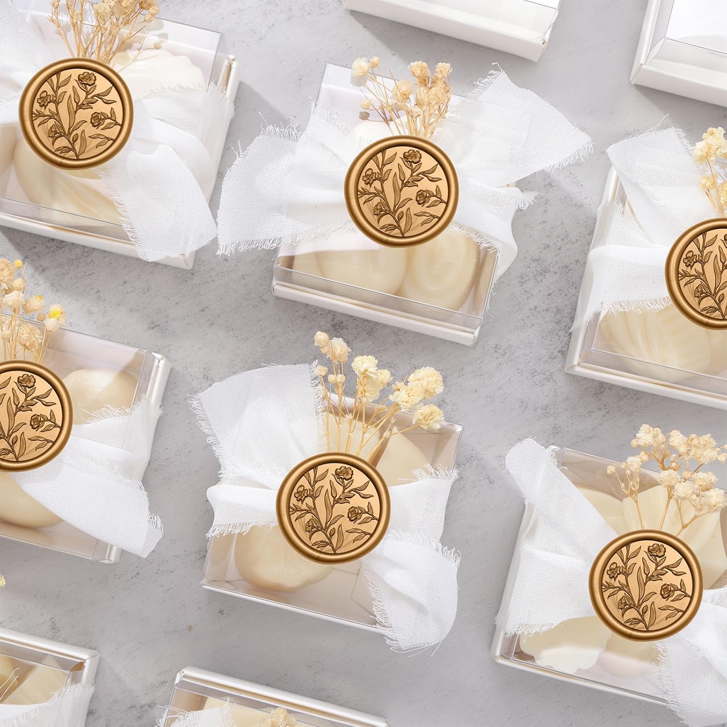 Wax Seal Stickers - 3D Floral  - đánh giá và giá Wax Seal Stamp Set